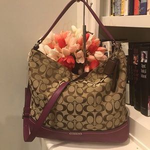 COACH Park Signature Hobo (Purple)